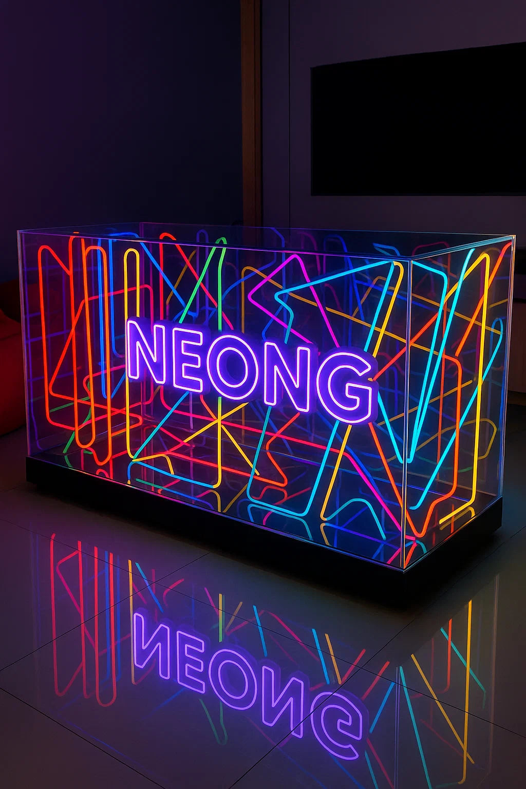 Infinity Neon DJ / Bar Table – The Ultimate Glow-Up for Your Setup